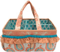 Bacati - Paisley Kids Storage (Nursery Storage Caddy, Coral/Aqua)