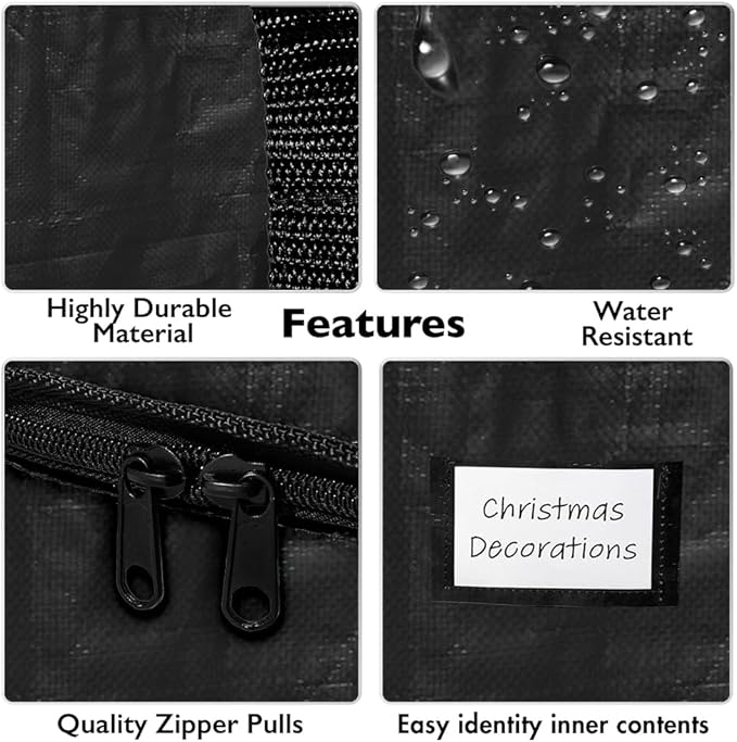 ClearSpace Oversized Moving Bags or Storage Bag – Large Moving Boxes with Backpack Straps, Zippers & Handles – Heavy-Duty Packing Bags for Moving, College Dorm, Christmas Decorations, 8 Pack