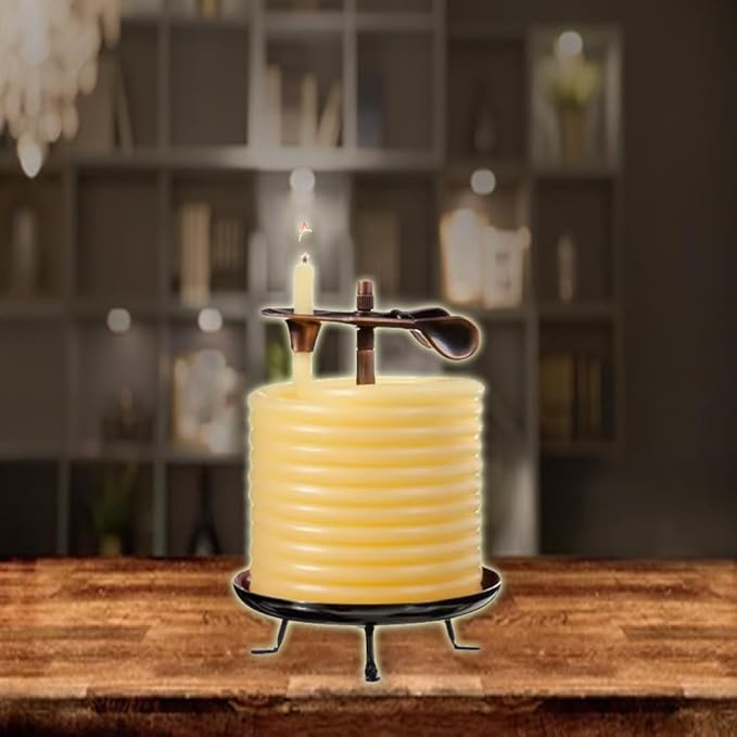 Candle by the Hour 20561B 144-Hour Candle, Eco-friendly Natural Beeswax with Cotton Wick,Yellow