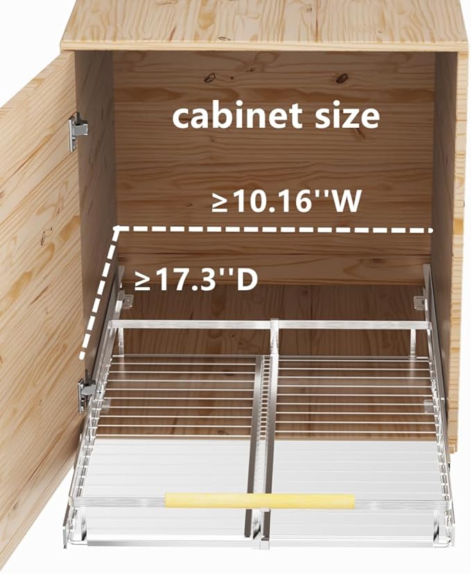 Cabinet Pull Out Shelf, Expandable Bottom-Mounted Slide Out Storage Shelves, Pots and Pans Organizer Under Sink Storage Organizer, 10.16''-16.36''W x 17.3''D, 3 Pack