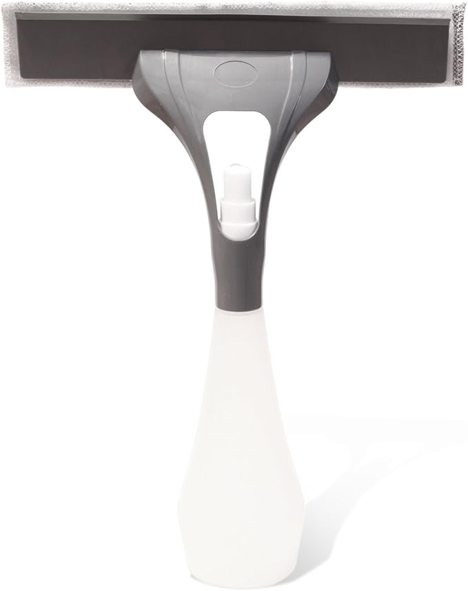 Squeegee with Built in Spray Bottle and Micro-Fiber Cloth