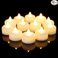 Amagic 12/24/50/100/150Pack Flameless LED Tea Lights Candles Battery Operated, Electric Fake Tealight Candles for Votive, Halloween, Christmas, Home Decor, Wedding, Table Decor (12Pack)