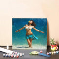 Paint by Numbers Kit for Adults Woman Paint by Numbers Flower DIY Crafts for Adults Canvas Paintings Kits, Hobbies for Women Art With Accessories for Home Wall Decor 20x20inch Without Frame P-5093