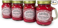 Cranberry Orange Spice Scented Mini Mason Jar Candle by Our Own Candle Company, 3.5 Ounce (4 Pack)