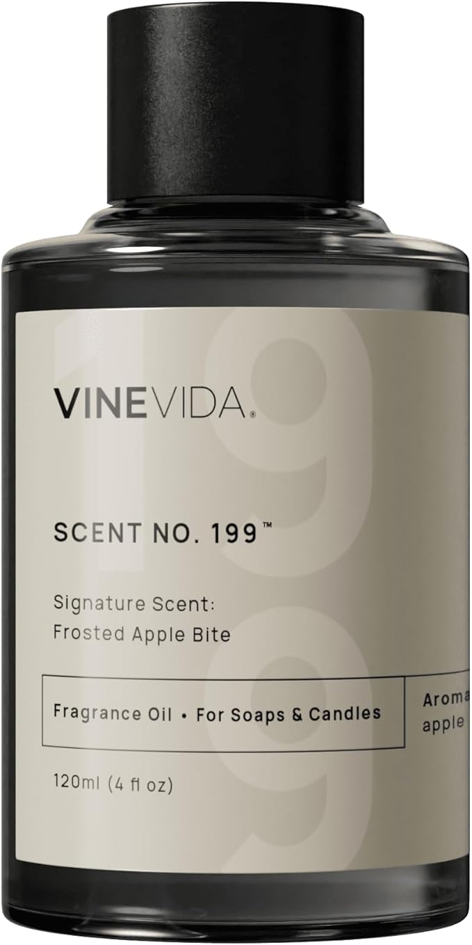 VINEVIDA [4 oz] Scent Frosted Apple Bite; Fragrance Oil for Candle Making and Soap Making - Winter & Holiday Oils