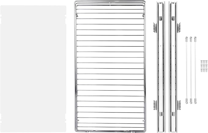 VEVOR 12.5"Wx21"Dx3.5"H Pull Out Cabinet Organizer, Heavy Duty Slide Out Pantry Shelves, Chrome-Plated Steel Roll Out Drawer, Drawer Storage for Home Under Sink, 14"Wx22"Dx7"H Install Size for Cabinet