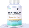 Mica Powder,7.05OZ（200g）,Crystal Blue Pearl Mica Powder Pigment for Epoxy Resin，Lip Gloss，Car Paint，Dye，Soap Making，Nail Polish,Epoxy Resin,Candle Making,Bath Bombs