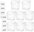 8-Pack Cabinet Door Organizer Adhesive, Hanging Storage Bins, Stick on Small Wall Basket, Makeup Organizer Caddy, Under Inside Cabinet Storage Container for Kitchen, Bathroom Organizer, Office, Dorm
