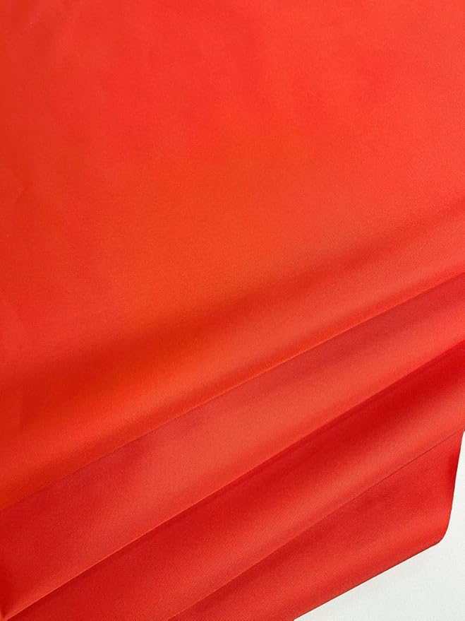Mybecca Waterproof Canvas Marine Fabric 600 Denier Indoor/Outdoor PU Backing UV Protector Orange 5 Yards