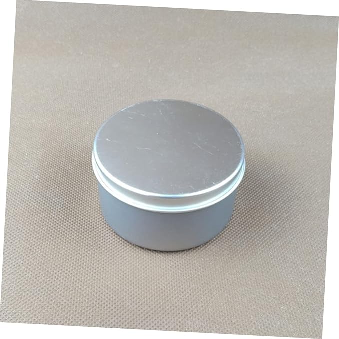 IWOWHERO 4pcs Candle Iron Can for Scented Candle Making Premium Tin Box for Home Practice Easy Mold and Storage Lightweight Travel Silver Finish