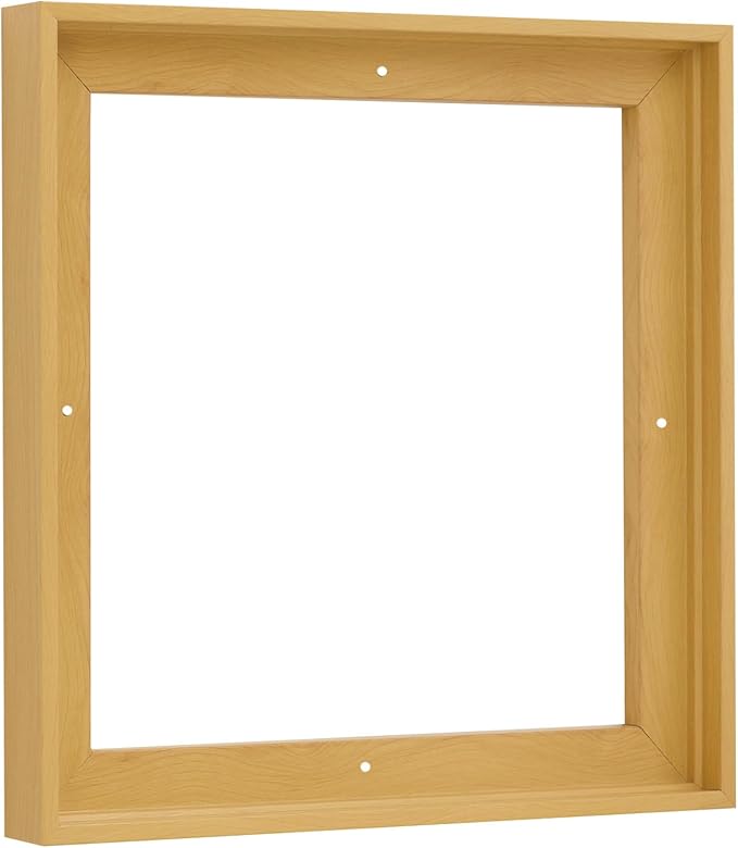 Pixy Canvas Floater Frame 22x22 for 3/4 (0.75) inch Deep Canvas Paintings/Canvas Prints/Wood Canvas Panels/Wall Art/Wall Decor/Home Decor/Artwork (Light Maple, 22 x 22 inch, Square)