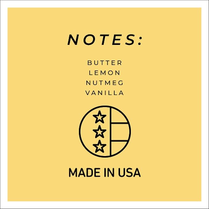 A Cheerful Giver — Lemon Butter Pound Cake - 22oz Mama Scented Candle Jar with Lid - Keepers of the Light - 125 Hours of Burn Time, Gift for Women, Yellow