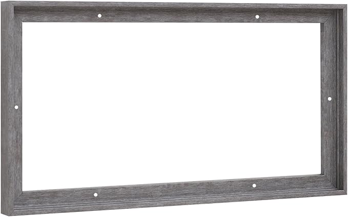 Pixy Canvas Floater Frame 4x6 for 3/4 (0.75) inch Deep Canvas Paintings/Canvas Prints/Wood Canvas Panels/Wall Art/Wall Decor/Home Decor/Artwork (Rustic Gray, 4 x 6 inch, Landscape)