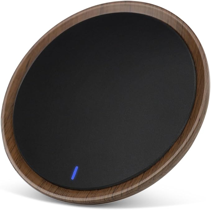 Coffee Mug Warmer, Candle Warmer Plate Wood Grain Style, Wax Melt Warmer for Scented Wax, Electric Coffee Warmer for Desk, Coffee Cup Warmer with Auto Shut Off