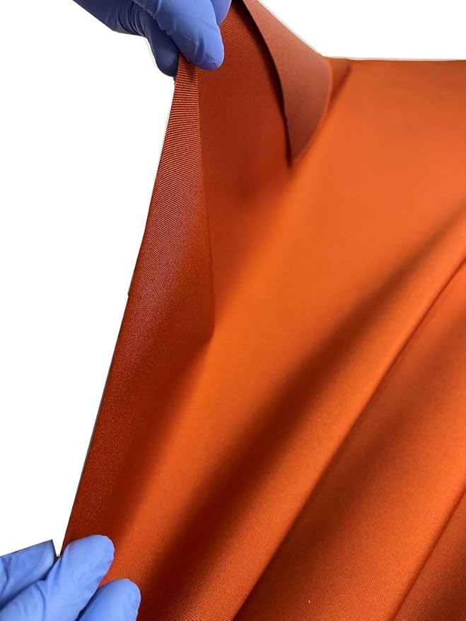 Mybecca Waterproof Canvas Marine Fabric 600 Denier Indoor/Outdoor PU Backing UV Protector Rust 5 Yards