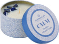 Luxury Candle Tin, 4 OZ, Calm - Sodalite Crystal Infused - Scents of Chamomile, Howood, & Sage - Destress, Insight, Serenity, & Peace - Coconut Wax Blend, Essential Oils, Dr. Developed