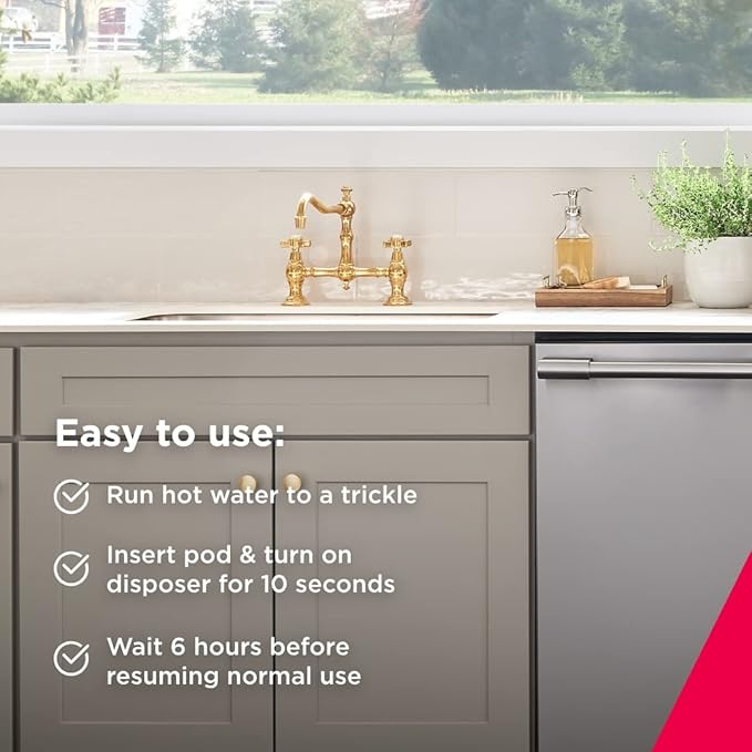 Frigidaire ReadyClean Probiotic Sink and Disposer Cleaner 6 Pods, Tablet, White, 6 Count