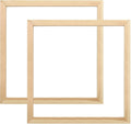 Wood Canvas Frames, Solid Wood Canvas Stretcher Bars Kits,Solid Wood Picture Frames for Oil Paintings,Prints,Posters,Wall Art Needlework,2 Pack(40 * 40cm/16 * 16")