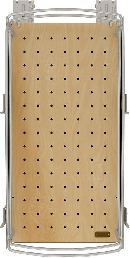 Rev-A-Shelf 2 Tier Pull Out Kitchen Cabinet Storage Organizer with Solid Bottom & Undermount Soft-Close Full Extension Slides, 54BK-12SC-2-1