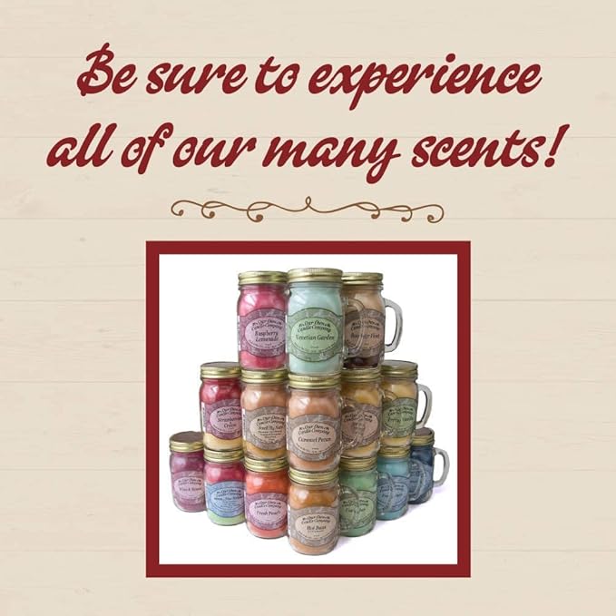 Our Own Candle Company Black Raspberry Vanilla Scented Mason Jar Candle, 100 Hour Burn Time, 13 Ounces