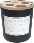 Sand + Fog Scented Candles - Harvest Wreath - Additional Scents and Sizes - 3 Wicks 100% Cotton Lead-Free - Luxury Air Freshening Jar Candles - Perfect Home Decor - 21 oz