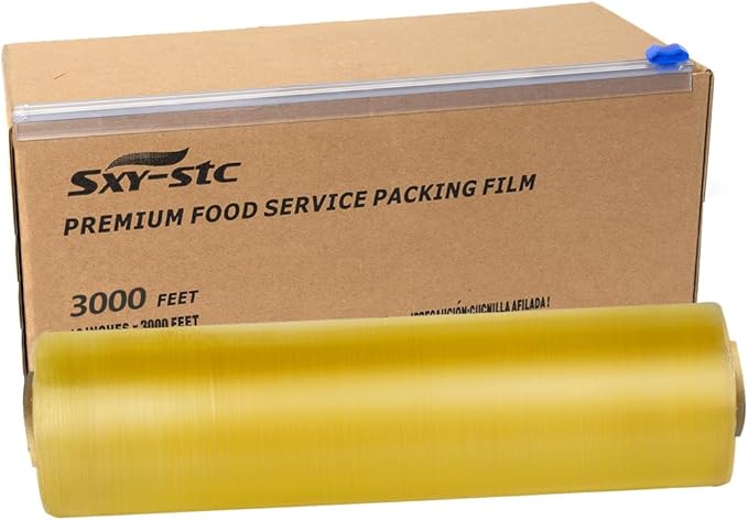 Food Serivce Cling Film Plastic Food Wrap Cling Wrap12 Inch x 3000 Feet For Restaurant or Big Home Use