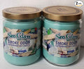 Smoke Odor Exterminator 13oz Jar Candle, Sea Glass Two Pack.