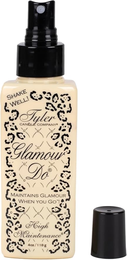 Tyler Candle High Maintenance Glamour Do (4 oz) Bundle - 2 Pack with Stain Remover Pen - Travel Size Fragrance Spray for Odor Elimination, Fresh and Clean Scent Toilet Spray for Bathroom Odors