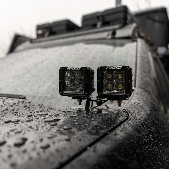 RIGID Industries D-Series PRO Flood Beam, Pair, Universal, 2-Pack