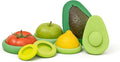 Food Huggers 7pc Gift Set Silicone Food & Avocado Savers Set | Reusable BPA Free Produce Storage | Airtight Seal for Onion, Tomato, Avocado, Lemon, Cans & More | Dishwasher Safe, Sage Green