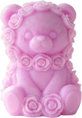 Rose Bear Heart Cylinder Candle & Resin Mold - Resin Casting Silicone Molds for Home Decor & Candle Making Wave Spiral Mold