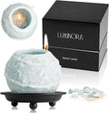 LUMINORA Spiral Scented Candle for Women & Men | Hand-Crafted Decorative Soy Wax Candle | Decor Wick Flower | Unique Twisted Spiral Burn Design | Aromatherapy Candle | Bit of Blue |(Ocean Scent)