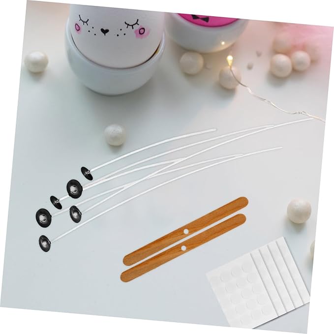STOBOK 1set Candle Making Kit Wick Holders Candle Wicks and Craft Tools for Home Parties Birthdays and Creative Projects