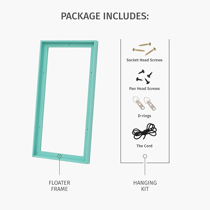 Pixy Canvas Floater Frame 11x14 for 1-1/2 (1.5) inch Deep Canvas Paintings/Canvas Prints/Wood Canvas Panels/Wall Art/Wall Decor/Home Decor/Artwork (Natural Oak, 11 x 14 inch, Landscape)