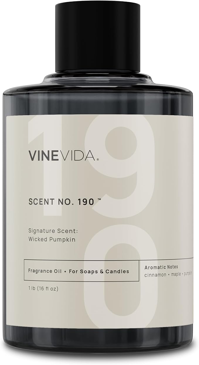 VINEVIDA [16 oz] Wicked Pumpkin; Fragrance Oil for Candle Making and Soap Making - Premium Candle Scents for Soy Candles