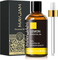 Lemon Essential Oil, MAYJAM Large Volume Pure Essential Oils with Glass Dropper, Lemon Oil Essential Oils for Aromatherapy Diffusers DIY, 100ml