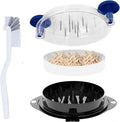 Chicken Shredder Tool Twist Meat Shredder Large for Chicken Breasts Beef Pulled Pork with 304 Stainless Steel Claws for Meal Prep Kitchen Essentials Gadgets Wall Mounted Dishwasher-Safe (Blue&Black)