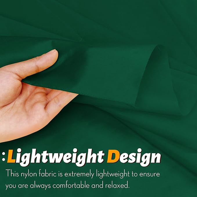 Vonty Waterproof Fabric Ripstop Nylon Fabric by The Yard - 60 Inch Wide(3 Yard), Water Proof Green Fabric Lightweight Kite Fabric for Tent Bag Tarp DIY Craft Travel Outdoor