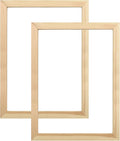 Wood Canvas Frames, Solid Wood Canvas Stretcher Bars Kits,Solid Wood Picture Frames for Oil Paintings,Prints,Posters,Wall Art Needlework,2 Pack(30 * 40cm/12 * 16")