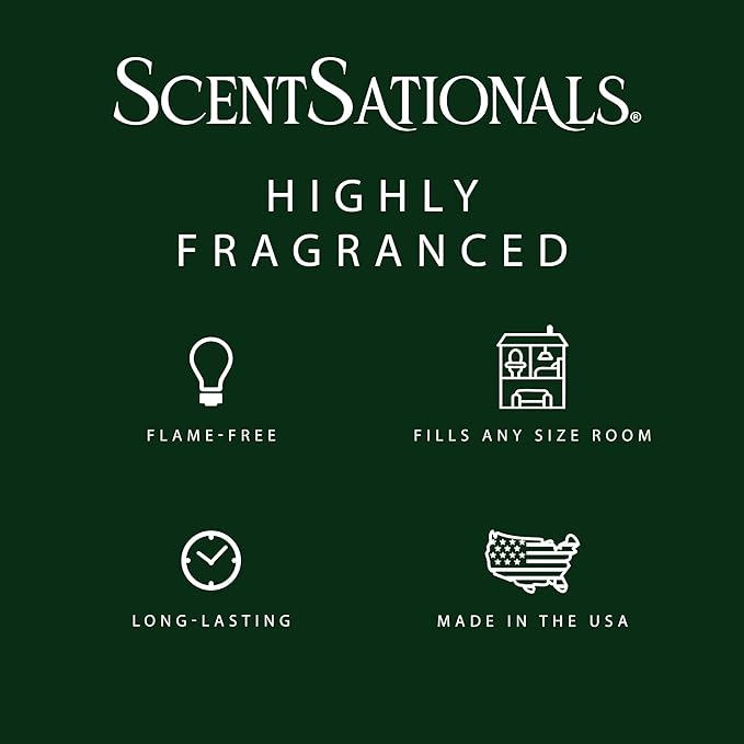 Scentsationals Wax Melts Strong Scent - Woodland Spruce - Long Lasting Scented Wax Cubes for Warmers, 10oz (24-Cubes)