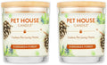 Pet House Candle Plant-Based, Clean Burning Long Lasting Scented Pet Odor Candle for Home - Evergreen Forest