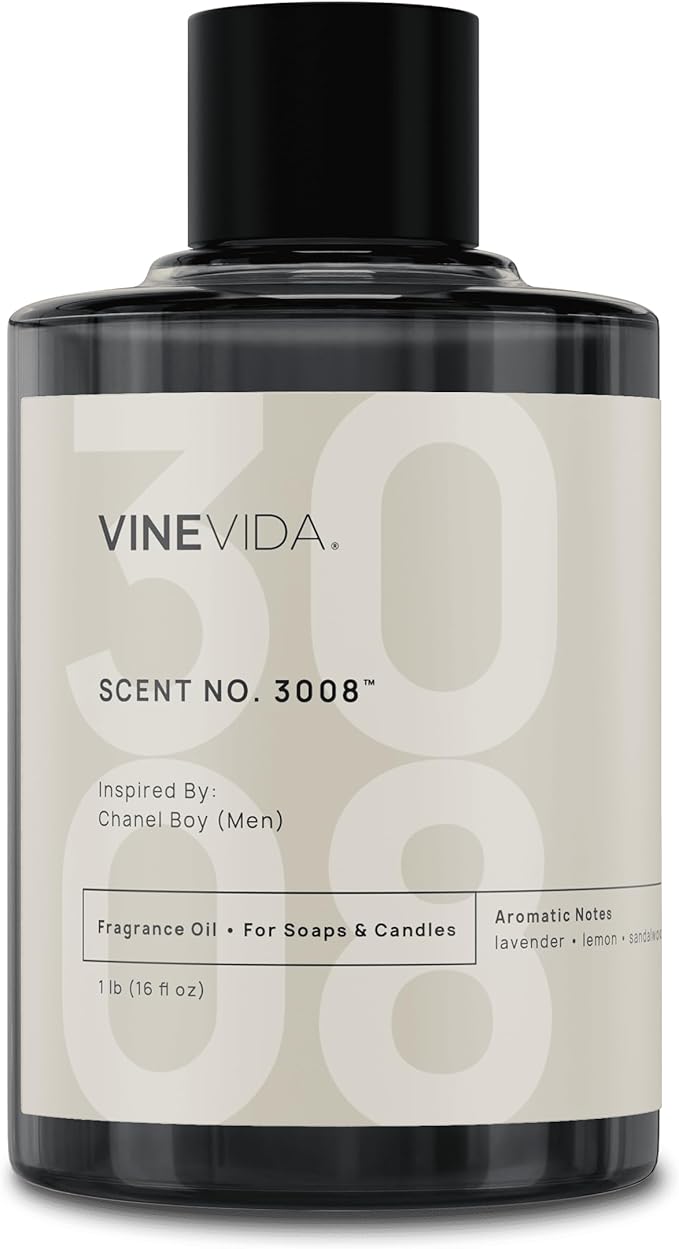 VINEVIDA Scent NO. 3008 Fragrance Oil - 16oz (1lb) - Inspired by: Boy (Men); Candle Fragrance Oil for Soy Candles - Soap Making Scents