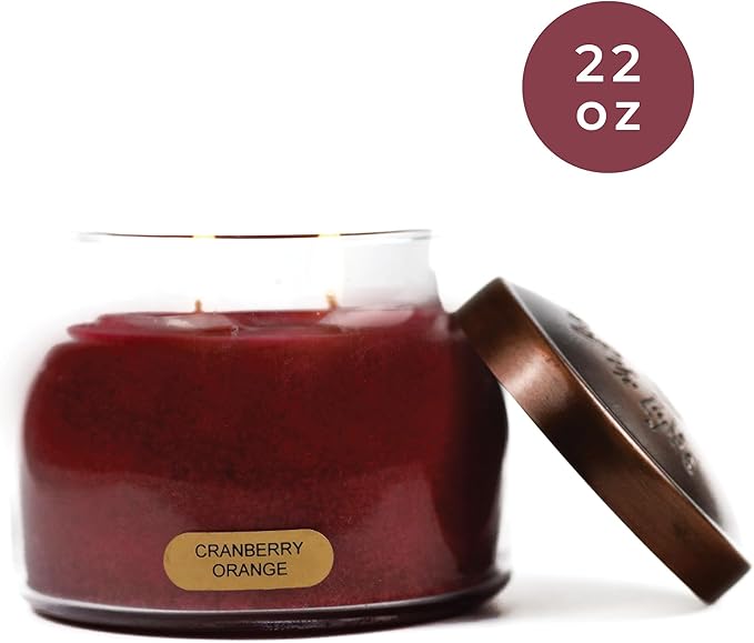 A Cheerful Giver - Scented Candles for Home - Long Lasting Aromatherapy Candle with up to 155 Hours of Burn Time - Gift Ready (22oz, Cranberry Orange)