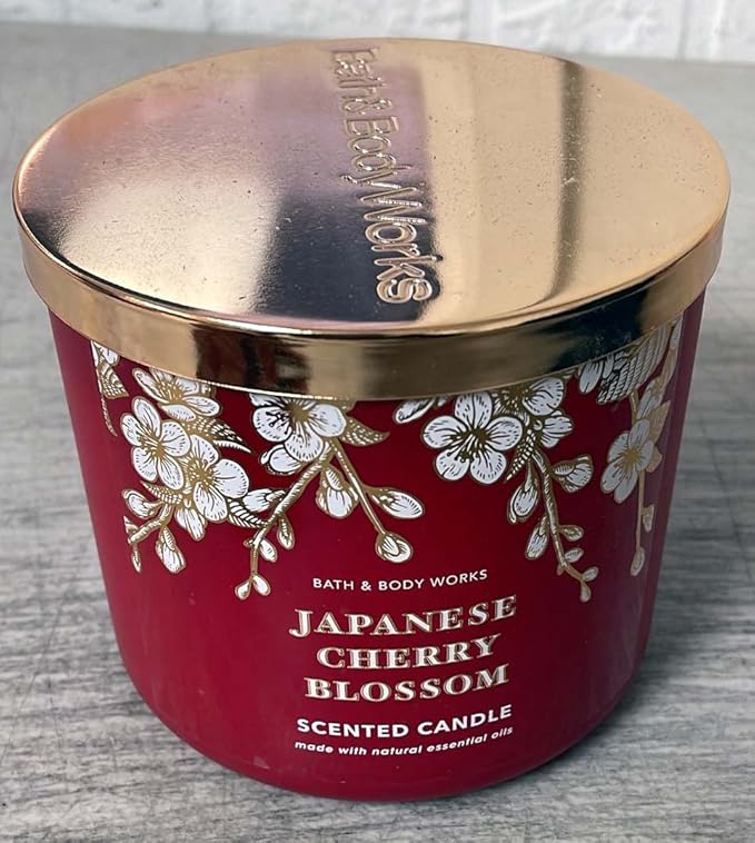 Bath & Body Works Japanese Cherry Blossom 3-Wick Candle