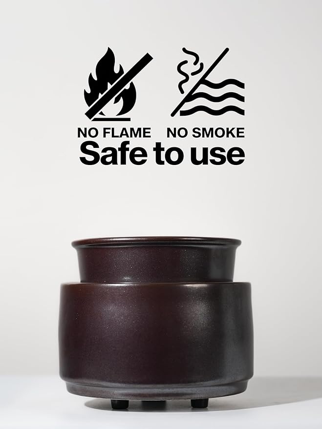 Ceramic Electric Wax Melt Warmer & Cube Oil Melter Cute Small Warmers Aromatherapy for Home Decorative Burner Melts Scented Candle Tart Scent Warm Fragrance (Bronze Color)