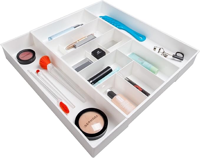 Dial Industries Expandable Vanity Drawer Makeup Organizer Desk Storage Tray