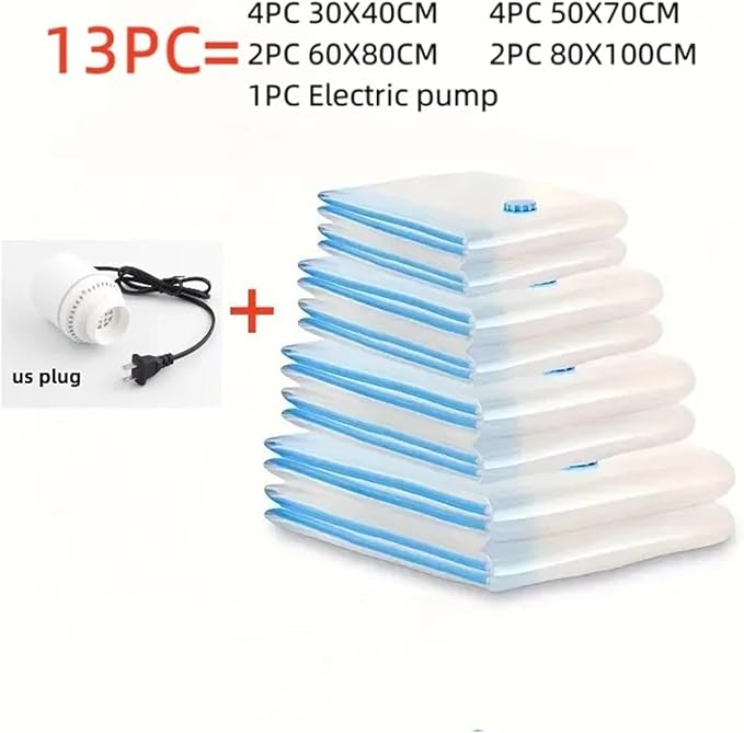 Pump Organizer Compressed Bag Electric Pump Travel Vacuum Bag Pump Mini Sealer Machine Space Saver for Clothes Food Organizer