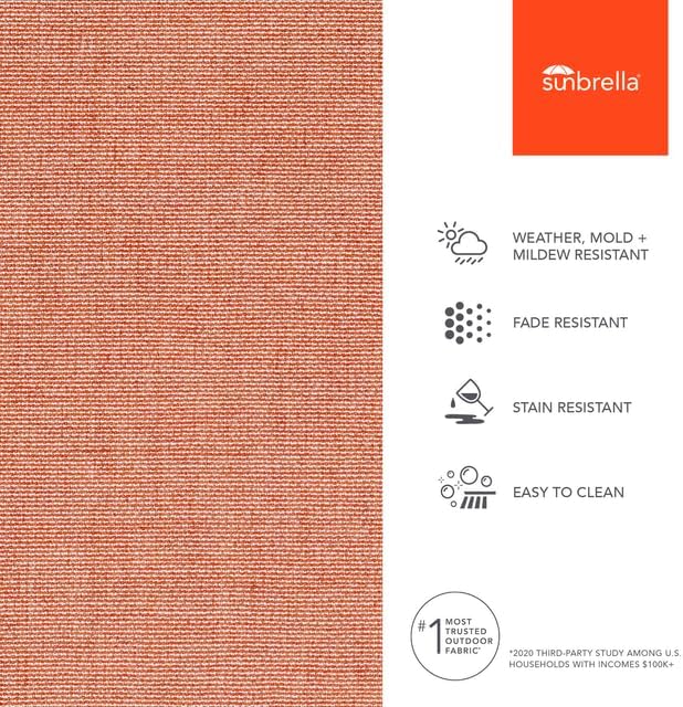 Sunbrella Outdoor Fabric by The Yard | Remix Mesa (Solid) | Official Sunbrella Seller | Indoor or Outdoor Upholstery Fabric for Chairs, Cushions, Drapery, Pillows, Furniture