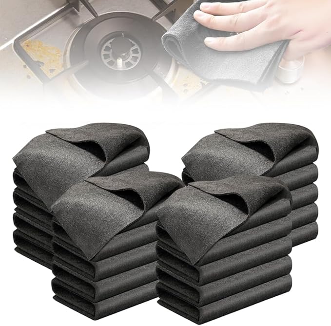2026 New Thickened Magic Cleaning Cloth, Reuseable Streak Free Microfiber Cloth Microfiber Cleaning Rag, Multipurpose Microfiber Cleaning Cloth for Kitchen, Window, Glass, Cars (20 PCS, 12x12 in)