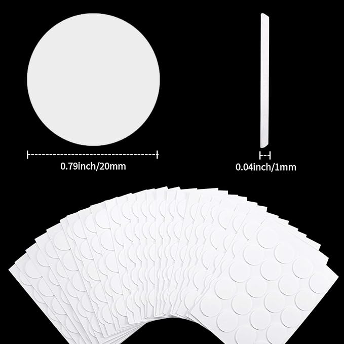 500 Pieces Candle Wick Stickers Wax Stickers Candle Wick Glue Heatproof Glue Adhere Steady in Hot Wax Double-Side for Making